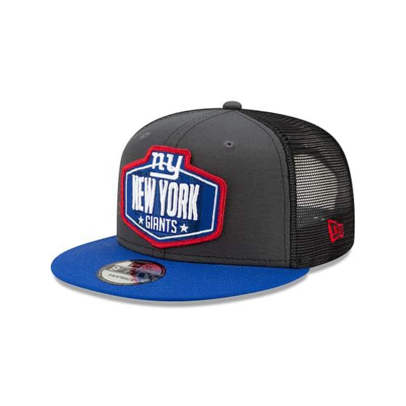 NFL New York Giants Draft 9Fifty Snapback (JBF8059) - Grey New Era Caps